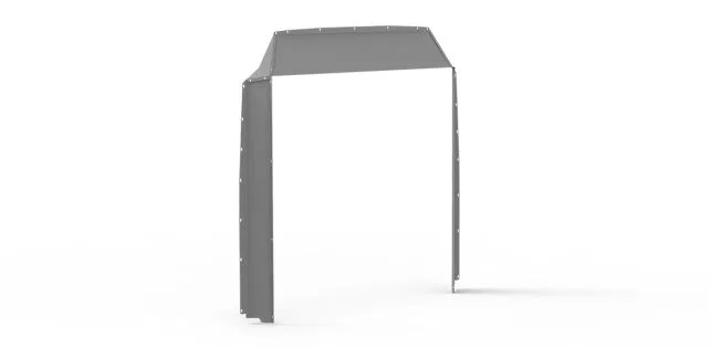 406SL – HOLMAN Bulkhead Divider Wing, For Holman Bulkhead Model 40651 in Sprinter Van Grey
